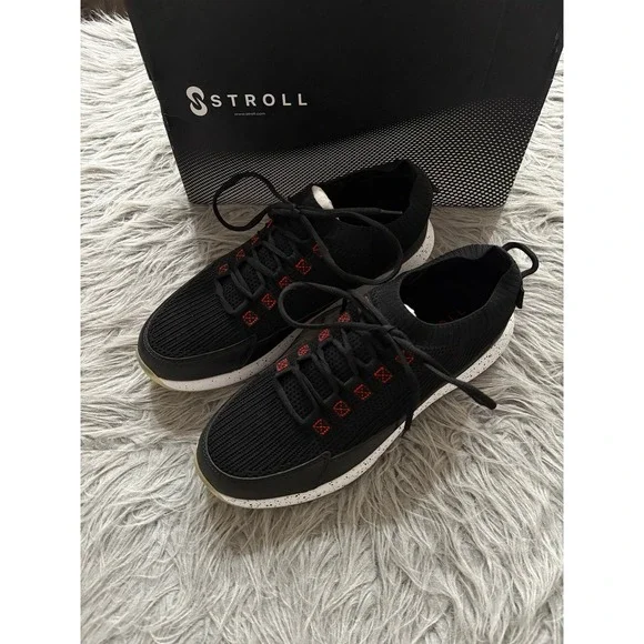Stroll Performance Knit Golf Shoe Red Black Laces Sporty Mens Sise 10‎ NWT
